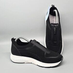 Easy Spirit Striver 2 Black Slip on Mesh Walking Sneaker Shoe Women's Size 9W